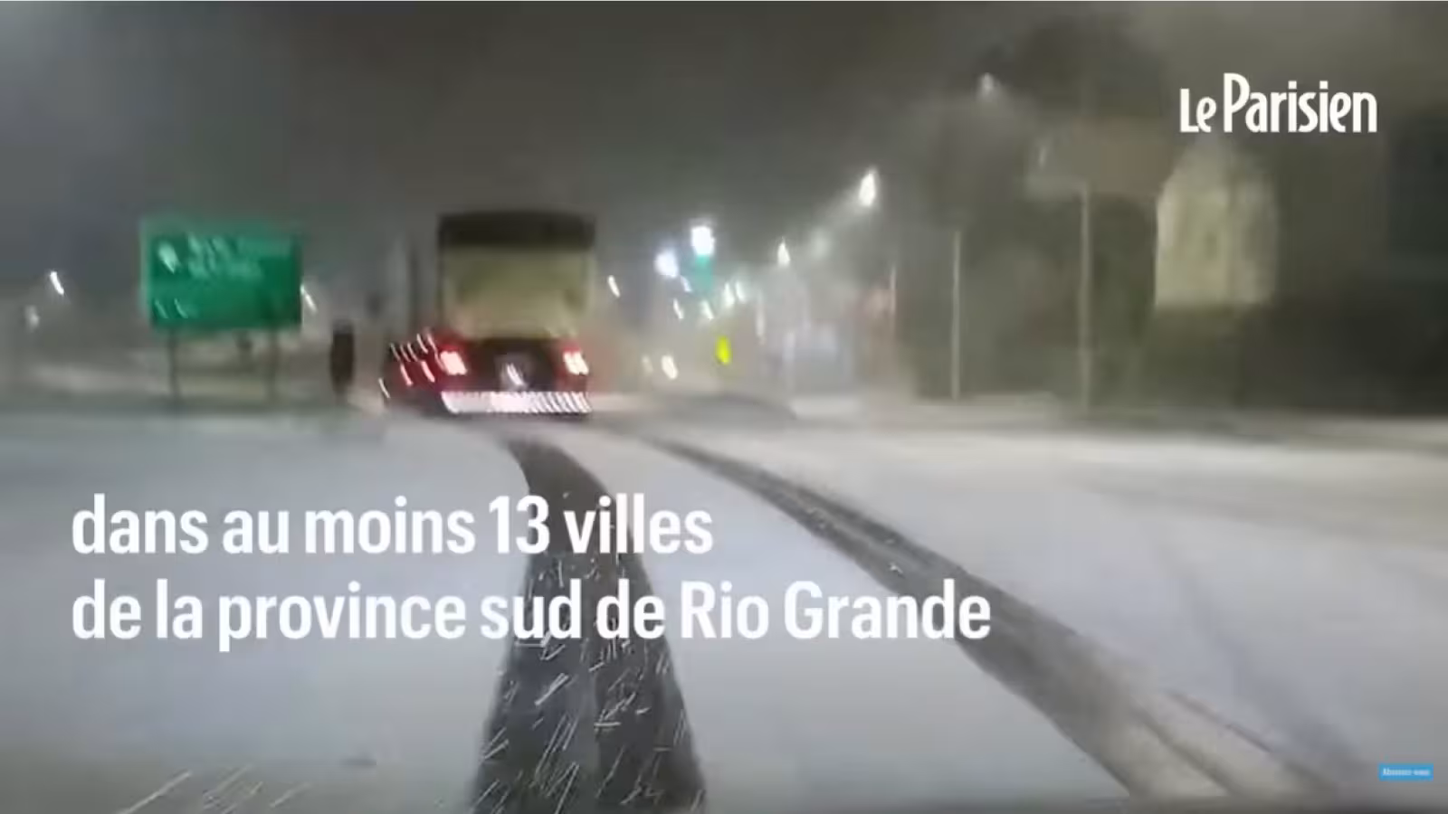 Il neige au Brésil