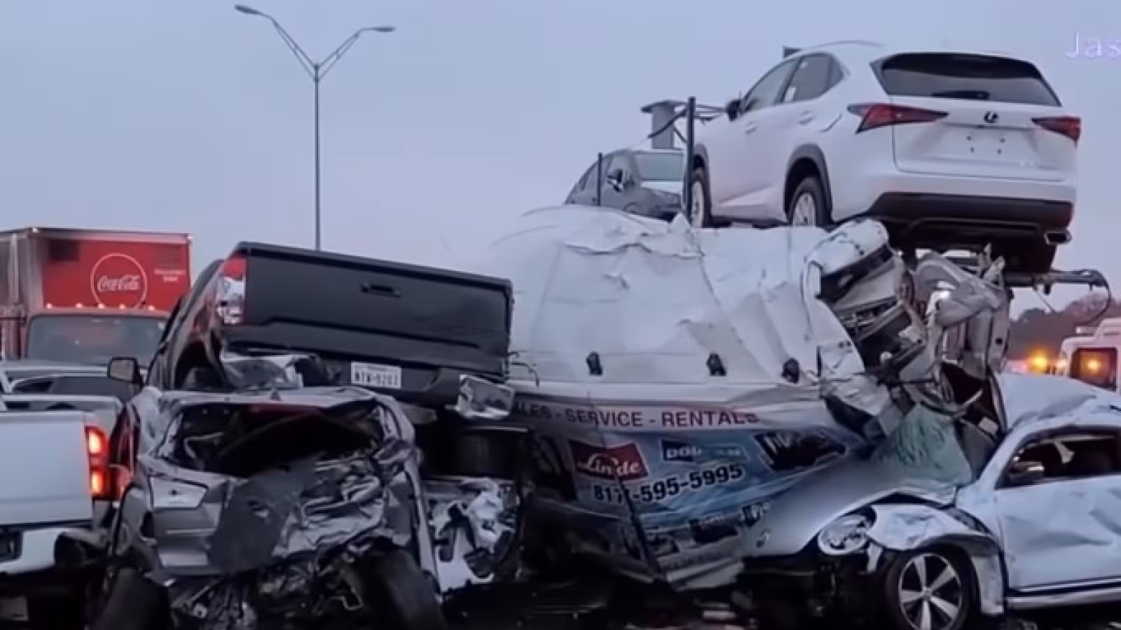 Carambolage monstre au Texas : six morts, plus de 100 véhicules encastrés