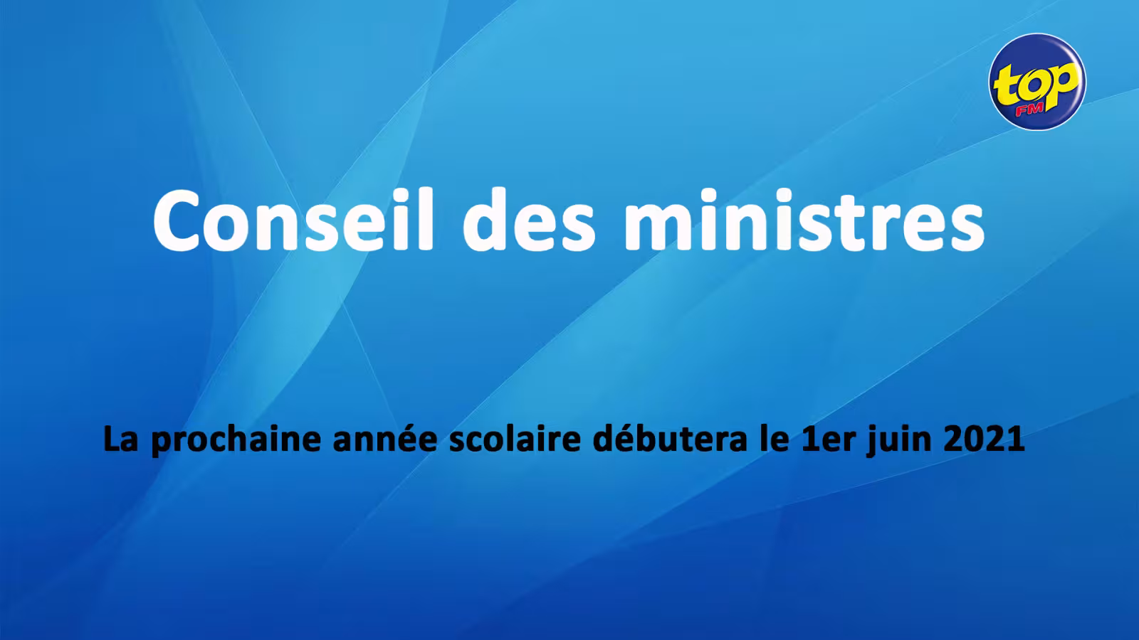La prochaine année scolaire débutera le 1er juin 2021