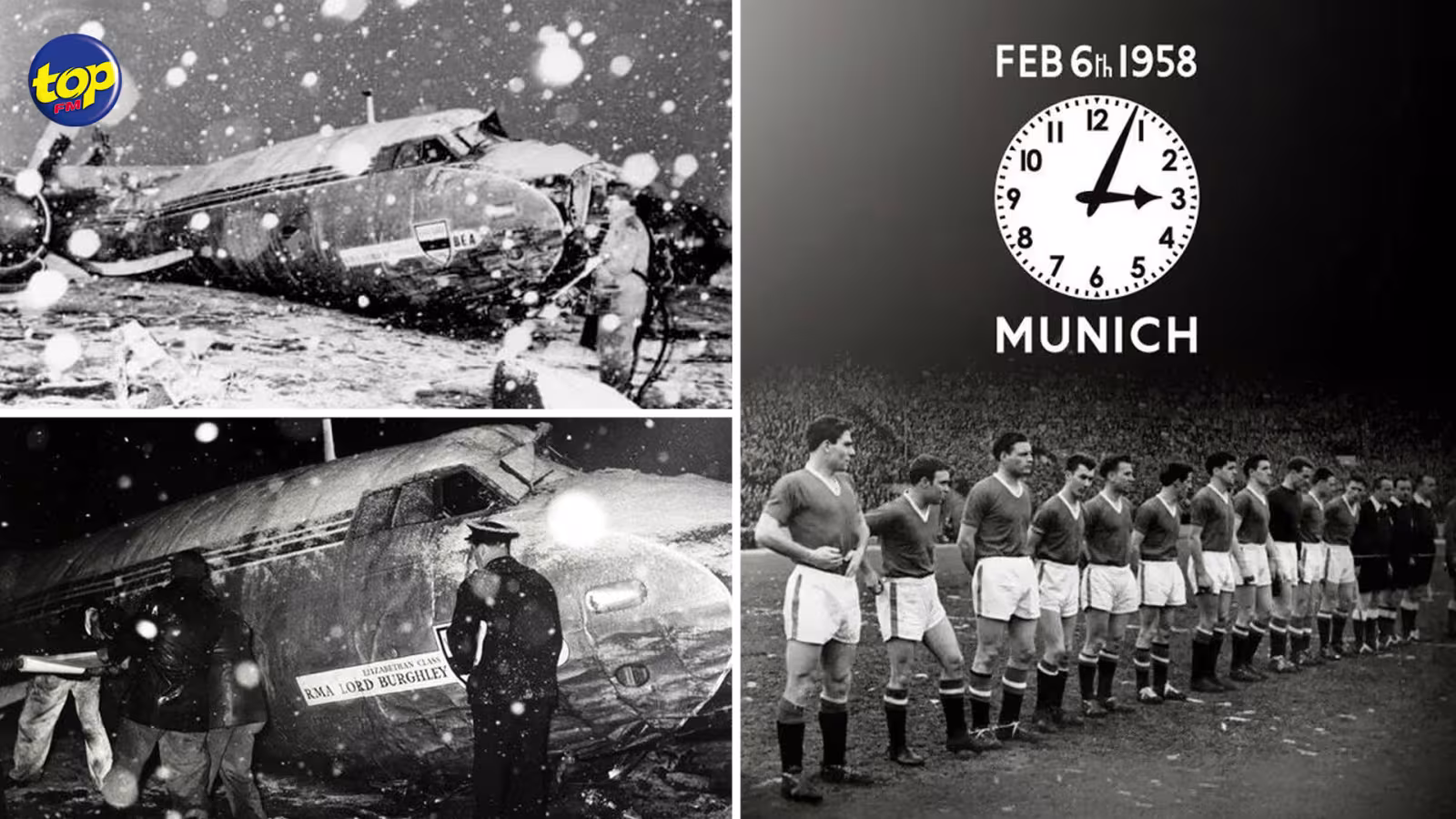 Le crash de Munich résonne toujours, 63 ans après…une tragédie qui décimait Manchester ce triste 6 février 1958
