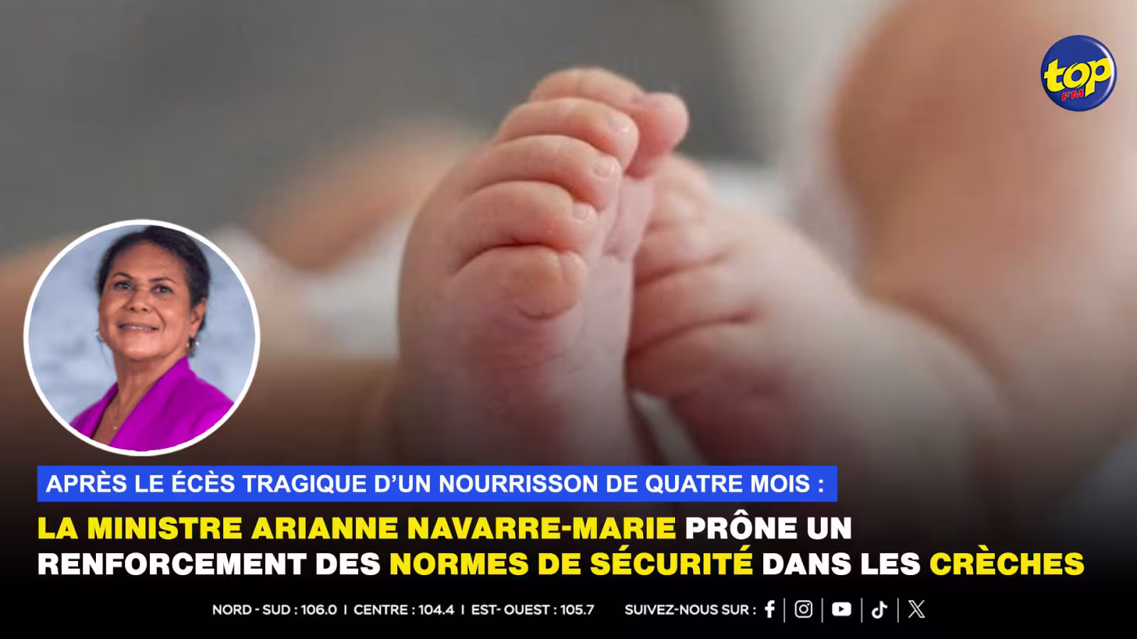 Après le décès tragique d’un nourrisson de quatre mois : la ministre Arianne Navarre-Marie prône un renforcement des normes de sécurité dans les crèches