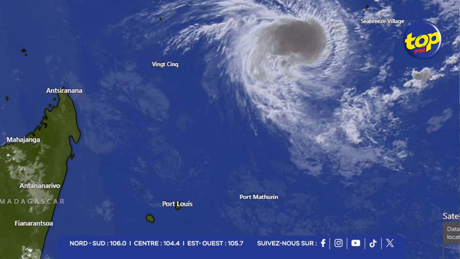 Météo : Un avertissement de cyclone de classe 1 en vigueur à Maurice