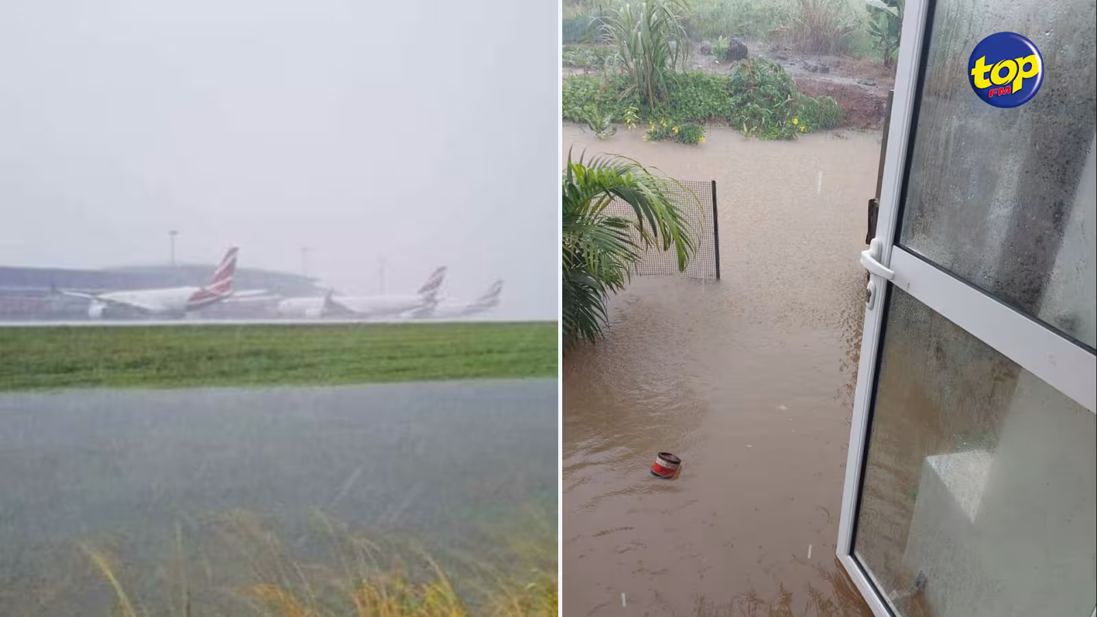 Pluies diluviennes dans le Sud et le Sud-est : 375 mm de pluie en 10 heures à Plaisance