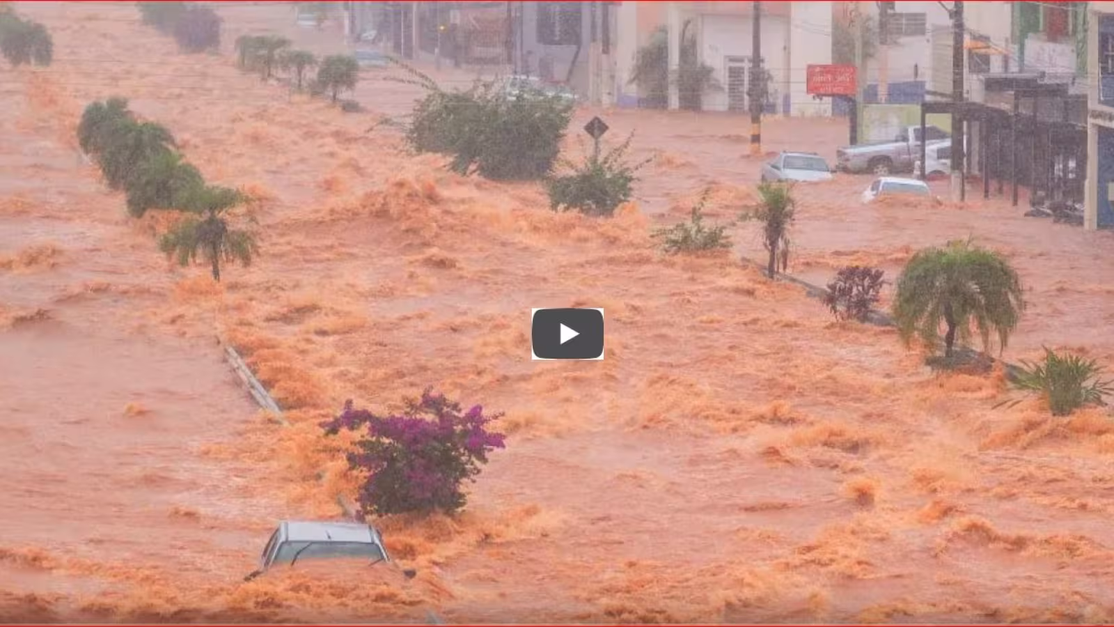 Spectaculaires inondations au Brésil