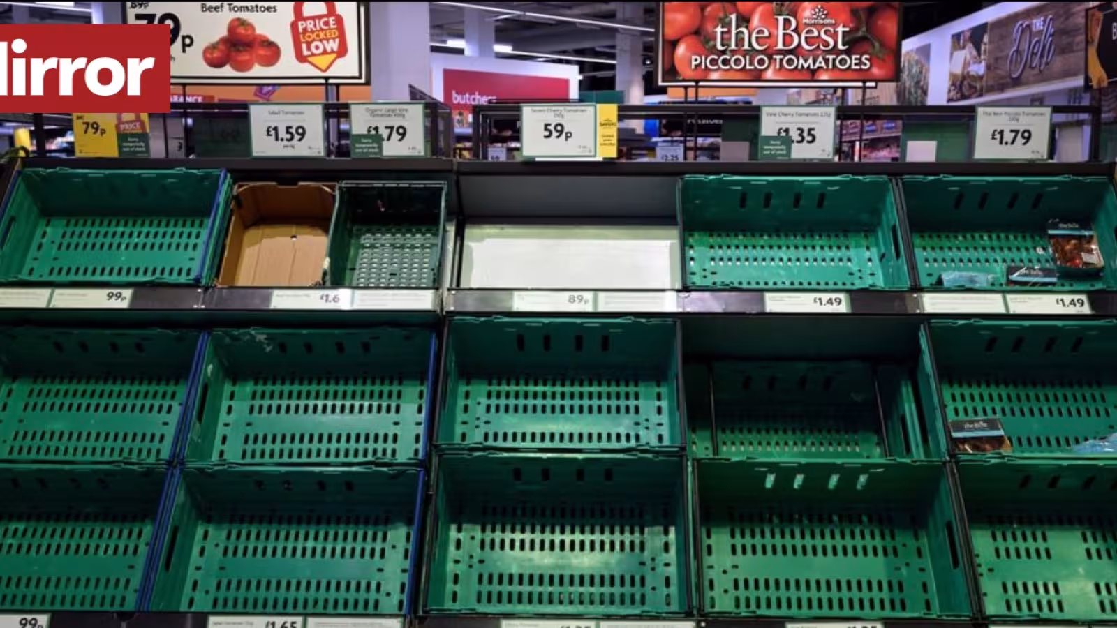 Les supermarchés britanniques rationnent fruits et légumes face à une grave pénurie