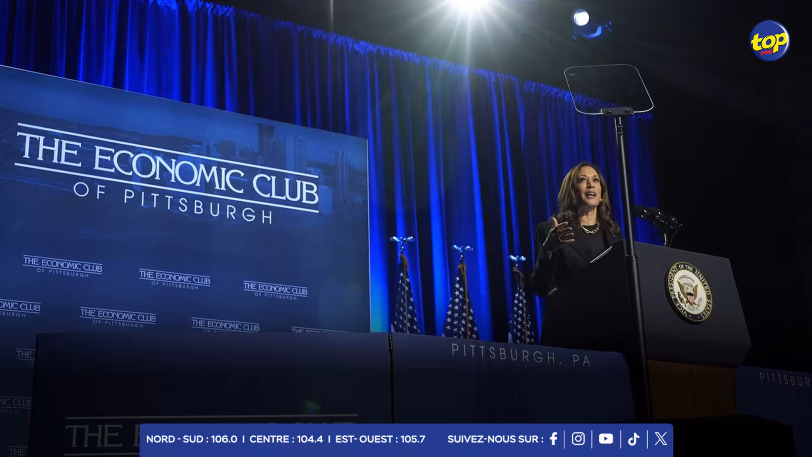 En campagne en Pennsylvanie, Kamala Harris a critiqué Donald Trump sur sa vision économique, l’accusant de favoriser les riches. 