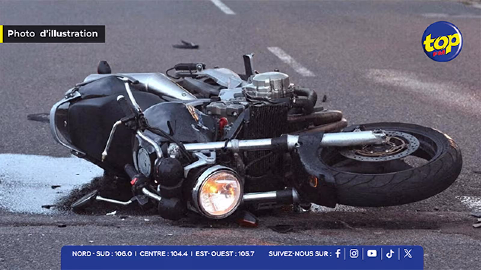 Accident de moto : un motocycliste âgé de 35 ans se trouve dans un état jugé grave après un accident de la route à Mare d’Albert.