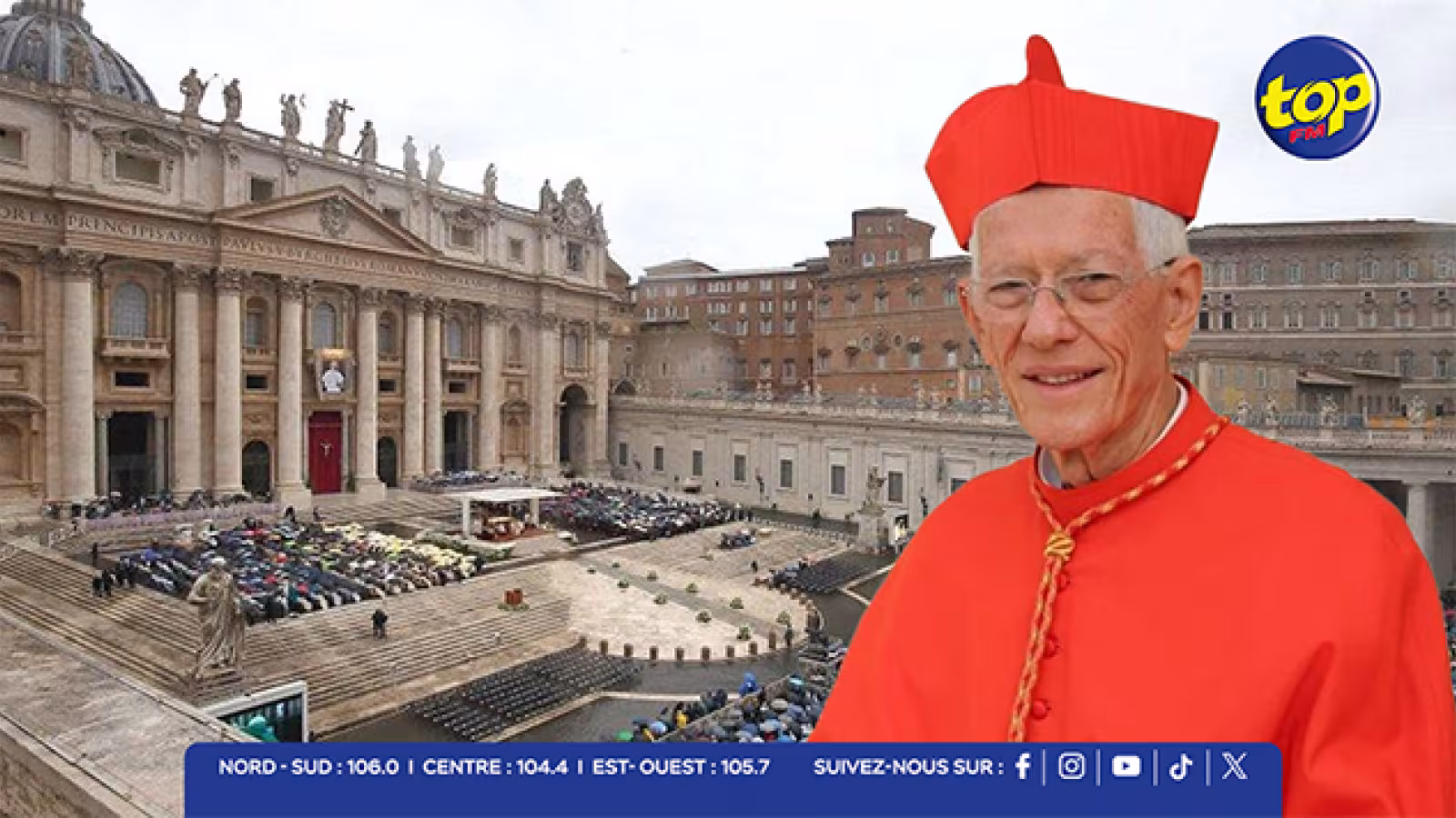 À Rome, le conclave s'organise : Le Cardinal Maurice Piat participe à la première congrégation