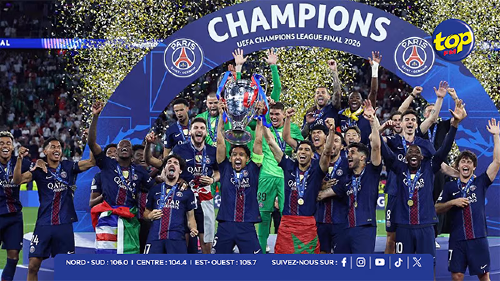 Ligue des champions : Paris célèbre le nouveau sacre du PSG dans un contexte de forte sécurité