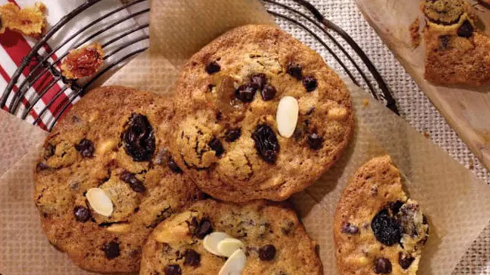 Recette de cookies aux amendes et aux chocolats