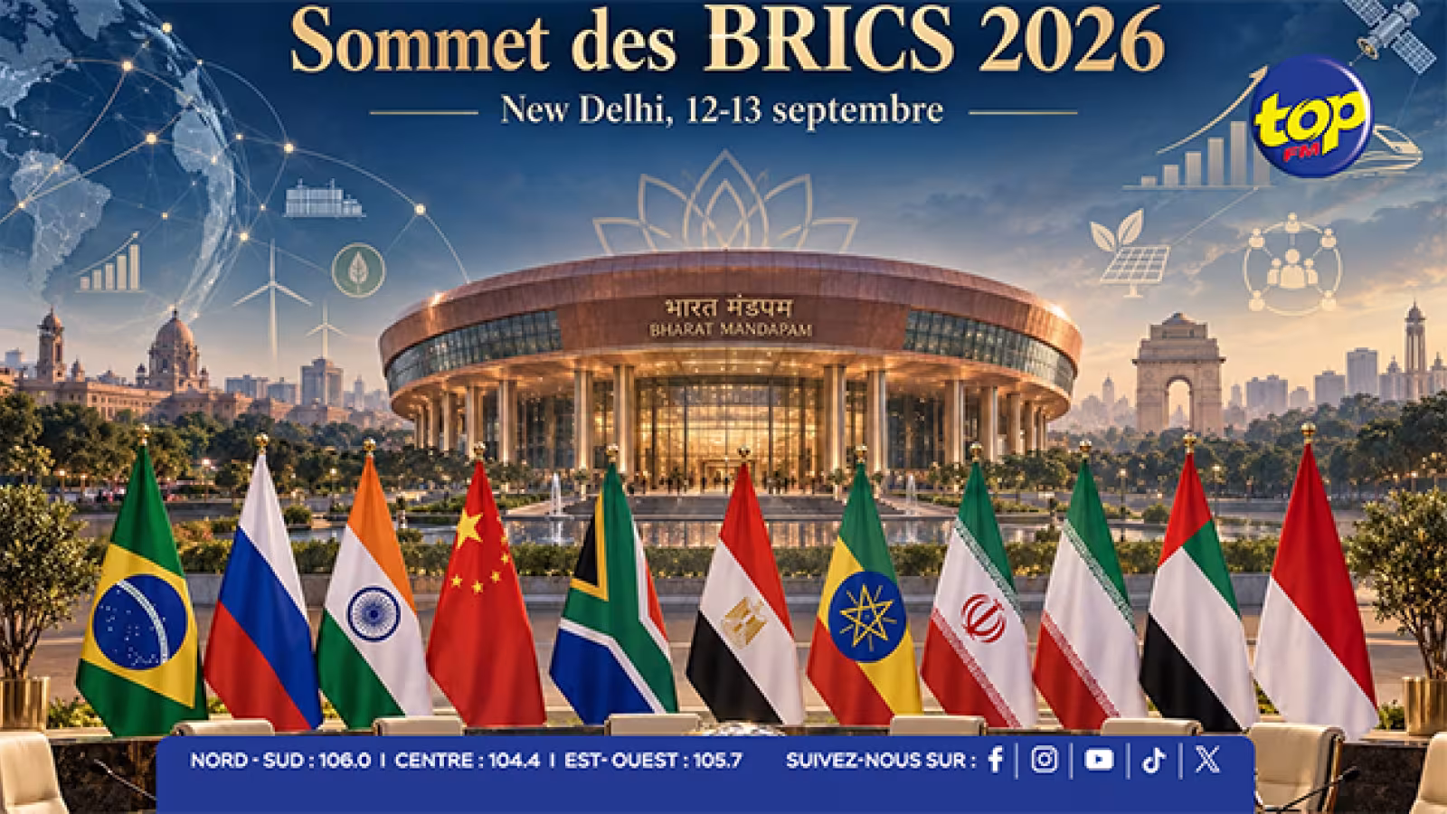 Sommet des BRICS à New Delhi : Xi, Poutine, Pezeshkian attendus, la guerre Iran–États-Unis et la réforme de l’ordre mondial au cœur de l’agenda