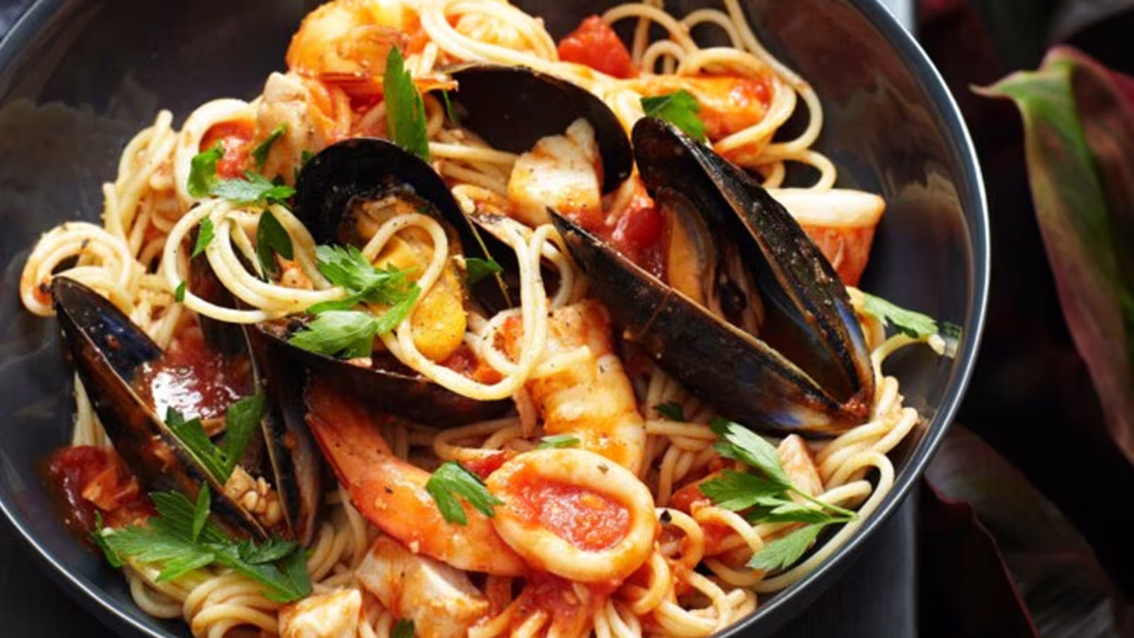Recette : Spaghettis aux fruits de mers