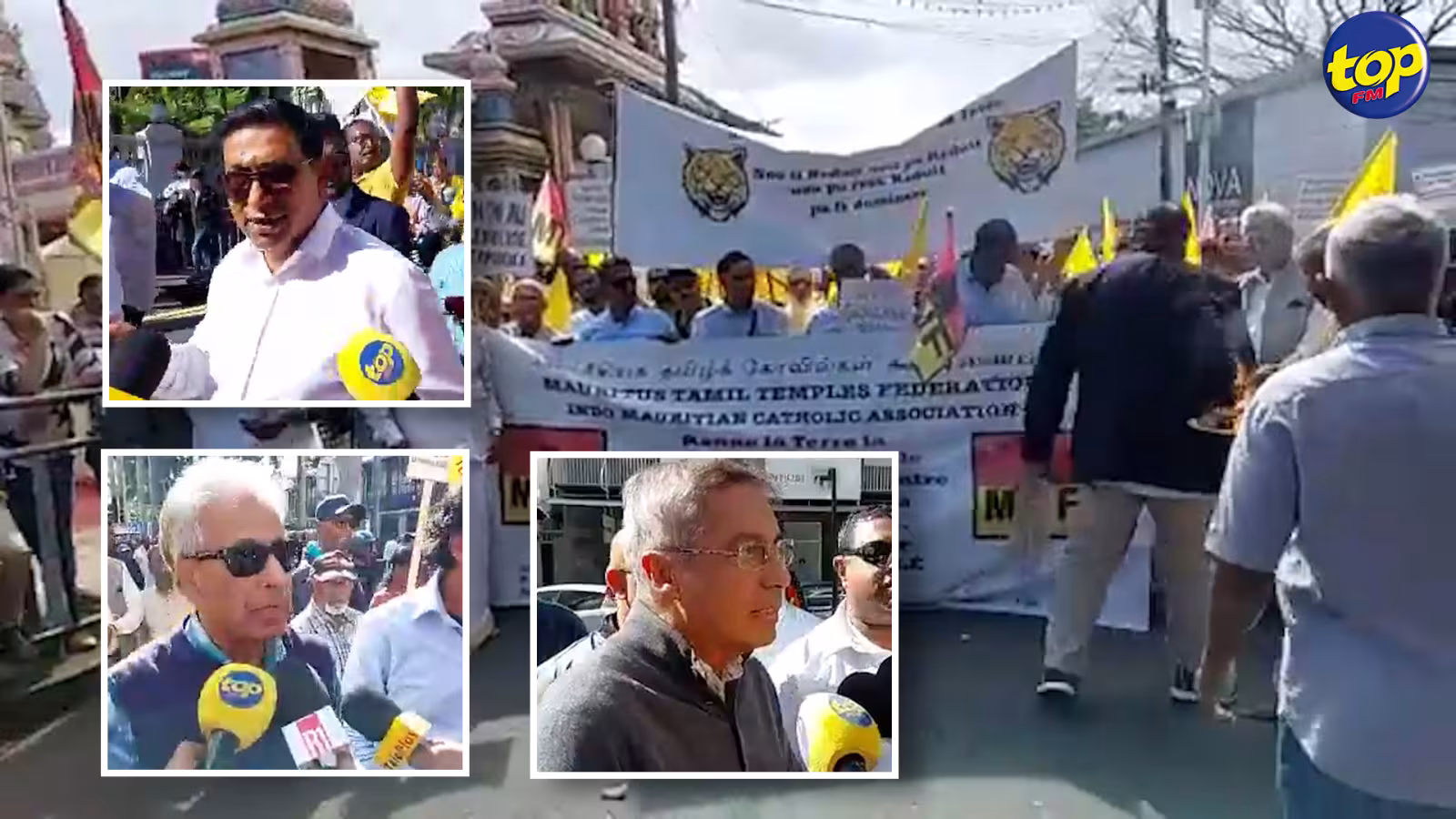 Demande de restitution du terrain initialement alloué à Réduit Triangle : Forte présence de politiciens à la marche de la Mauritius Tamil Temples’ Federation… « GM bizin finance construction Centre culturel tamoul », affirme XLD