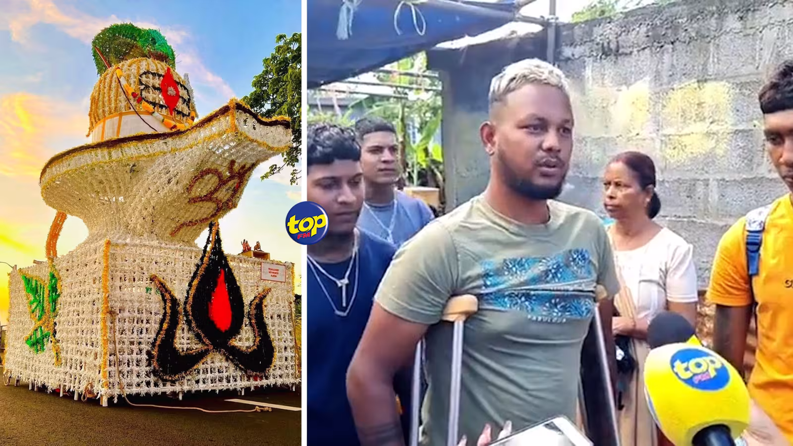 Critiques sur la taille de leur kanwar : « Nou dakor ki kanwar la ti haute mais prié pou bann ki dan lopital et pa fer polemik », lancent les rescapés du groupe Trishuldari Shiv Mandir