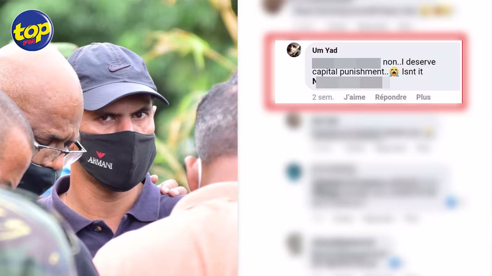 Sur sa page de Facebook une semaine de cela : « I deserve capital punishment…», écrit Umyad Ebrahim