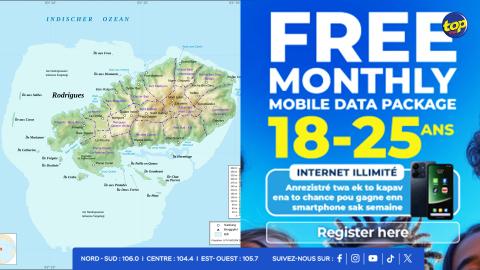 Rodrigues-Free Monthly Mobile Data Package Service
