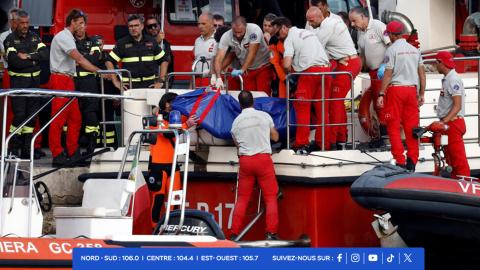 corps de l’épave du Bayesian