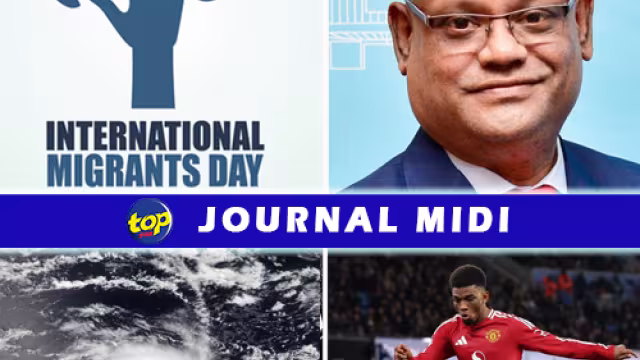 Le journal de Midi de ce Lundi 16 décembre 2024