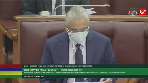Rapport du PAC : ‘le gouvernement ne tolère pas le gaspillage des fonds publics’, soutient Pravind Jugnauth