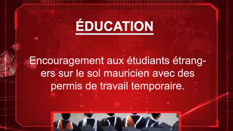 Budget 2021-2022 : Encouragement aux étudiants étrangers sur le sol mauricien avec des permis de travail temporaire