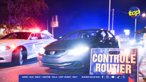 Délit de fuite à Nouvelle-France : un chauffard percute un barrage routier et disparaît dans la nuit