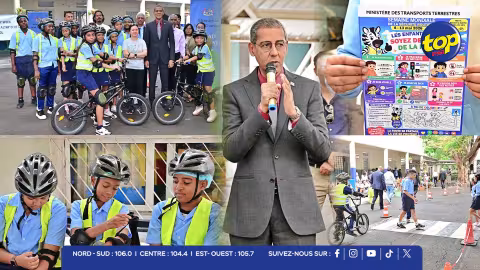 Semaine mondiale de la sécurité routière : Osman Mahomed sensibilise les élèves à Port-Louis