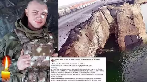 Heroic Ukrainian soldier blows himself up on bridge to prevent Russian advance