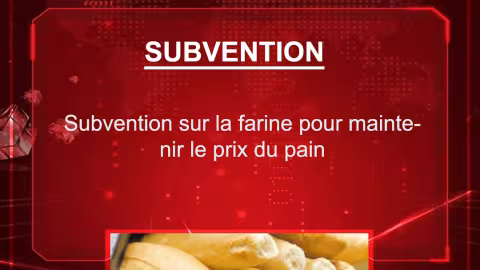 Budget 2021-2022 : Subvention sur la farine pour maintenir le prix du pain
