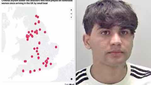 Une carte récemment publiée par le Daily Mail relance le débat au Royaume-Uni sur l’ampleur des crimes sexuels impliquant des migrants en situation irrégulière