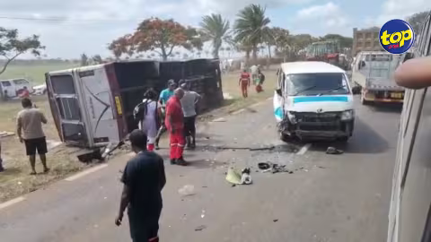 Grave accident à Cascavelle : « Plusieurs blessés à déplorer », affirme le sergent Valéry Uppiah