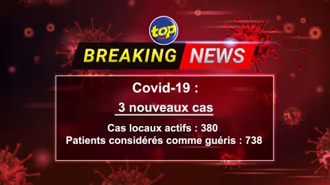 Covid 19 : 3 nouveaux cas enregistrés cet après-midi