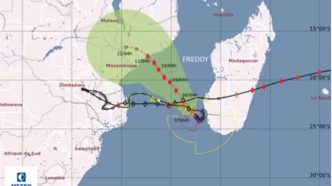 Freddy a repris des forces et va frapper le Mozambique une deuxième fois