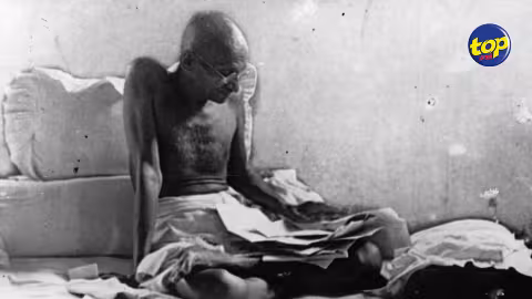 La statue de Gandhi vandalisé hier aux Seychelles