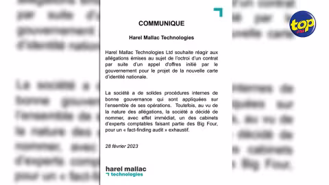 Scandale allégué concernant des pots-de-vin de Rs 27 millions et impliquant un ministre : suite à l’émission Tempo la So d’hier, Harrel Mallac Technologies réagit et annonce un fact-finding audit exhaustif au vu de la gravité des allégations!