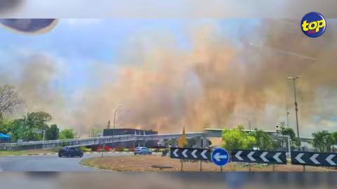 À Mapou : l’incendie dans un champ de cannes maitrisé