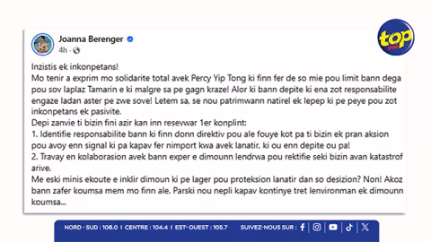 Dossier Tamarin : Joanna Bérenger dénonce un manque d’écoute et fustige la gestion environnementale