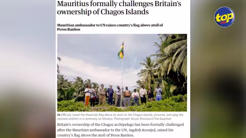 Ironie de l’histoire : Maurice hisse un drapeau non pas pour établir une colonie, mais pour réclamer ce qui lui appartient, souligne Jagdish Koonjul