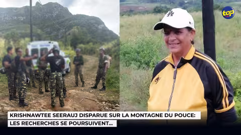 Krishnawtee Seerauj disparue sur la montagne du Pouce: Les recherches se poursuivent