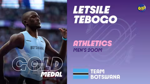 Letsile Tebogo s'offre l'or sur 200m