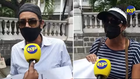 Devant la Government House ce matin : plusieurs manifestations pour dénoncer la mauvaise gestion de crise sanitaire