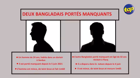 Dans l’Est : Deux Bangladais portés manquants