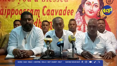 Thaipoosam Cavadee : la MTTF demande l’absence de coupures et remercie le ministre de l’Environnement