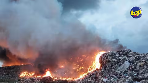 Incendie au centre d’enfouissement de Mare Chicose: “Cela nous prendra encore un peu de temps pour maitriser le feu’ dit Ashok Ramdhean du service des pompiers !