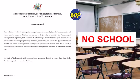 Risque que le temps se détériore au courant de la journée : les écoles restent fermées ,les cours dispensés en ligne