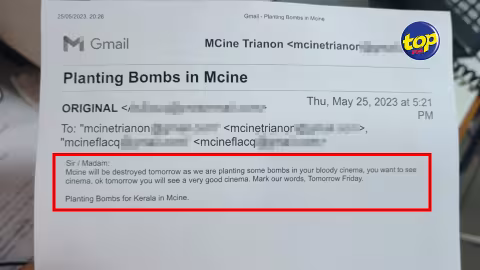 Courriel menaçant à l’encontre de MCine qui reprend la projection du film The Kerala Story, ce vendredi dans ses salles : la police a été informée et la sécurité renforcée, indique un membre de la direction