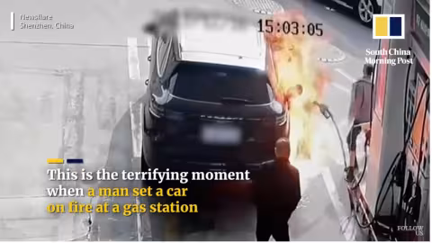 Parce qu’-il déteste les riches : Il met le feu à une Porsche sur une station d’essence