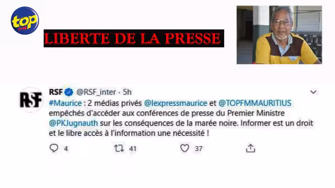 Liberté de la presse : “La presse est malade, elle est attaquée par le pouvoir en place.”