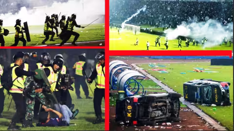 Au moins 174 fans de football morts après une bousculade et des émeutes sur le terrain