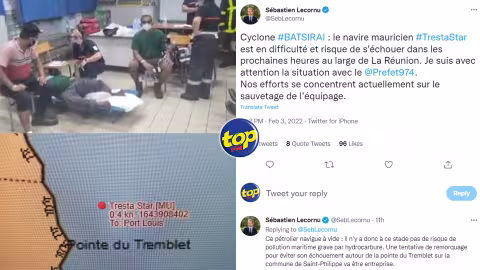 En difficulté au large de l’ile de la Réunion : Le pétrolier Tresta Star s’est échoué hier soir