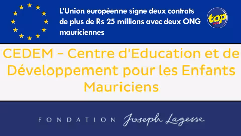 L’Union européenne signe deux contrats de plus de Rs 25 millions avec deux ONG mauriciennes